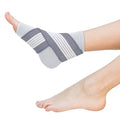 ZenToes Ankle Support Brace, Adjustable Stabilizer Wrap (Wide) - color: Gray, size: Wide Width