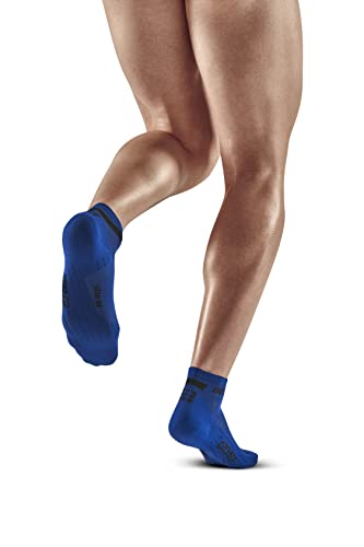 CEP Men's The Run Low Cut Socks 4.0 - Athletic Performance Socks - color: 4.0 - Blue, size: 3
