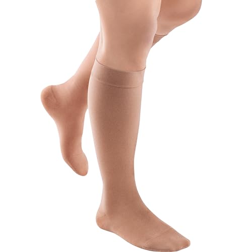 JOBST ACTIVA Opaque Compression Socks, 15-20 mmHg, Knee High - color: Sun Bronze, size: Small