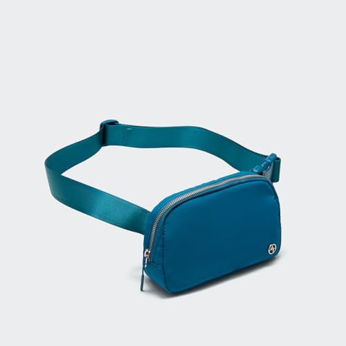 Pander Unisex Belt Bag Fanny Pack for Women with Adjustable Strap, Small Waist Pouch for Workout Running Traveling Hiking - color: Ocean Blue