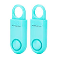 2 Pack Personal Alarm Replaceable Battery | Ultra-Lightweight 0.7 oz - color: Aqua