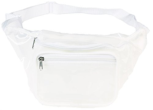 Funny Guy Mugs Clear Transparent Fanny Pack, White - color: Transparent White