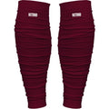 Nxtrnd Football Leg Sleeves, Calf Sleeves for Men & Boys, Sold as a Pair - color: Maroon, size: Youth