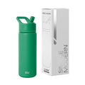 Simple Modern Kids Water Bottle with Straw Lid | Vacuum Insulated Stainless Steel Metal | Reusable Leak Proof BPA-Free Thermos for School | Summit Collection | 18oz, Kelly Green - color: Kelly Green (Pack of 1), style: 18oz