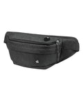 WATERFLY Fanny Pack Waist Bag: Large Crossbody Fannie Bum Belt Bag Hip Phanny Pack for Men Women Outdoor Sport Hiking Traveling Walking - color: Black