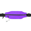 Running Belt Fanny Pack Men and Women Slim Running Bag Money Belt - color: Purple