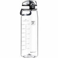 Fanhaw 32 oz Clear Plastic Water Bottle, Chug Lid, Clear & White - color: Clear&White
