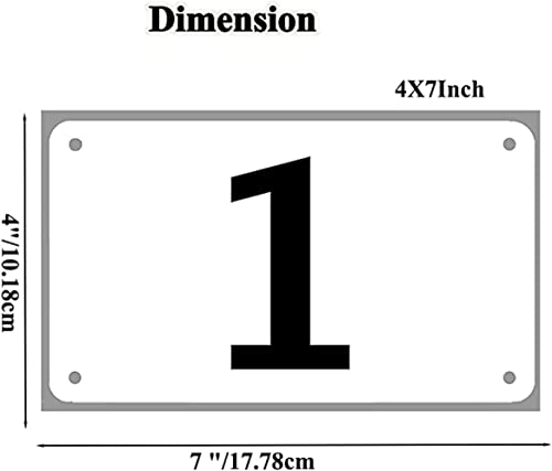 Running Race Bibs Large Numbers with Safety Pins for Marathon Race Events- Tyvek Tearproof Waterproof - color: 1-50 Numbers