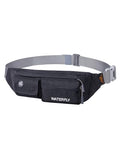 WATERFLY Small Fanny Pack for Women Men, Crossbody Travel Waist Bag Black - color: Black
