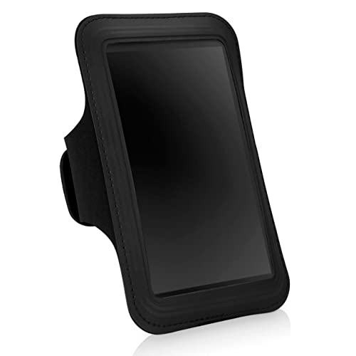 BoxWave Case Compatible with Apple iPhone SE (2020) - Sports Armband, Adjustable Armband for Workout and Running - Jet Black