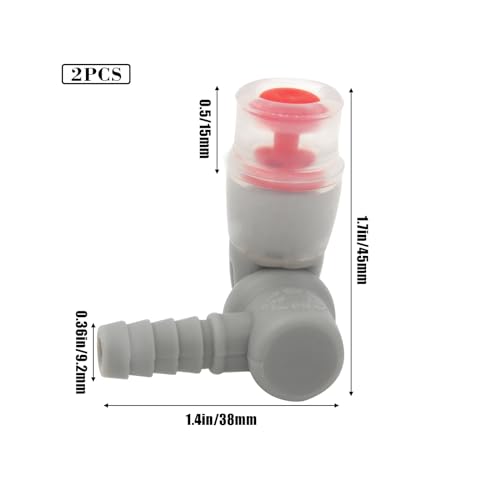 Hydration Bags Bite Valve Mouthpiece Replacement Bite Valve Replacement - style: 2 Pack mouthpiece replacement(White)
