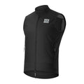 ROCKBROS Men's Cycling Vest Sleeveless Windproof Two-way Zipper Road Bike - color: Black, size: XX-Large