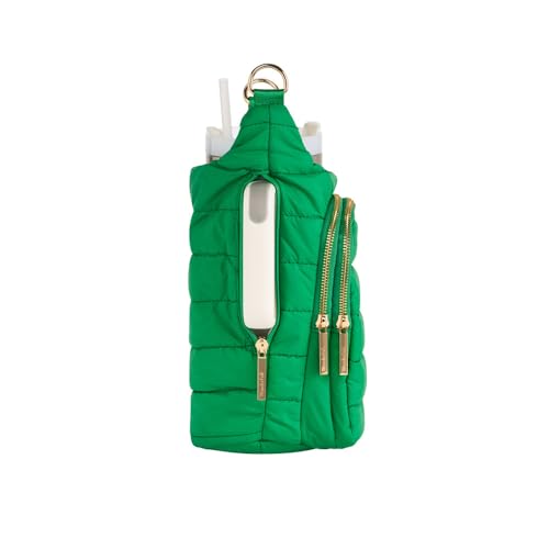 WanderFull Original HydroBag HANDLE®, 40 oz Water Bottle Holder w/Strap - color: Kelly Green