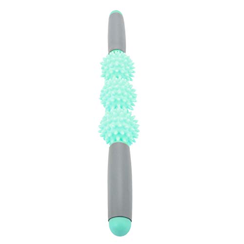 Muscle Roller Stick - Yoga Stick Muscle Roller Stick Cellulite Spiky Ball for Back Arms Shoulder Leg (Green) - color: Green