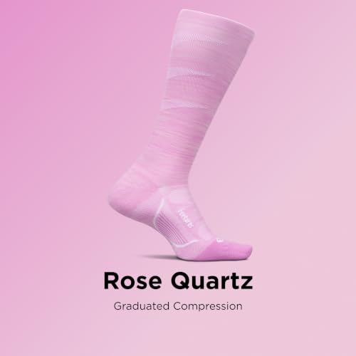 Feetures Compression Knee High Socks - Graduated Compression Socks for Women & Men - (1 Pair) - color: Rose Quartz (1 Pair), size: Small