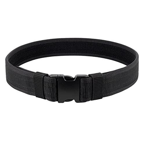 Security EMS EMT Firefighters Work Belt 2" Wide Camping Hiking Utility Tool Belt Airsoft Paintball Gear Holster Belt - color: Black(2 Inch Width), size: X-Large