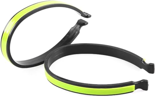 2Pcs Black Cycling Trouser Clip Cycling Ankle Safety Band Reflective for Bicycles Clip Pant Leg Cuff Clip Bikes Cycling Equipment Trouser Wrap Clip Reflective Gear Accessories Outdoor Recreation