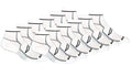 Saucony Men's RunDry Bolt Performance Quarter Socks, Available in L-XL (6, 12 Pairs) - color: White (12 Pairs), size: Large