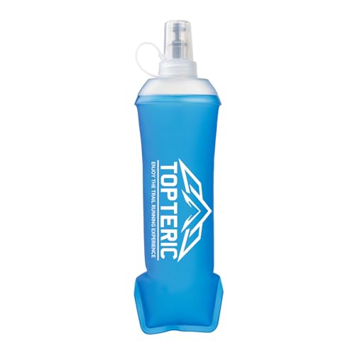 Collapsible Soft Flask Water Bottle, TPU Soft Folding Flexible Water Bottles for Hydration Pack/Running Vest, BPA/PVC Free, Ideal for Running Hiking Cycling Climbing (500ml) - style: 500ml