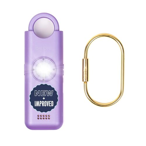 She’s Birdie 3.0 New Version – The Original Personal Safety Alarm for Women by Women–Loud Siren, Flash Light and Rechargeable Battery in a Variety of Colors (Metallic Lavender Purple) - color: Metallic Lavender Purple