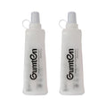 2 Pack Soft Flask 250ml TPU BPA-Free Soft Water Bottle Leak-Proof Collapsible for Hydration Pack Running Vest Marathon Hiking Cycling (Transparent) - color: 2pcs, 250ml Transparent