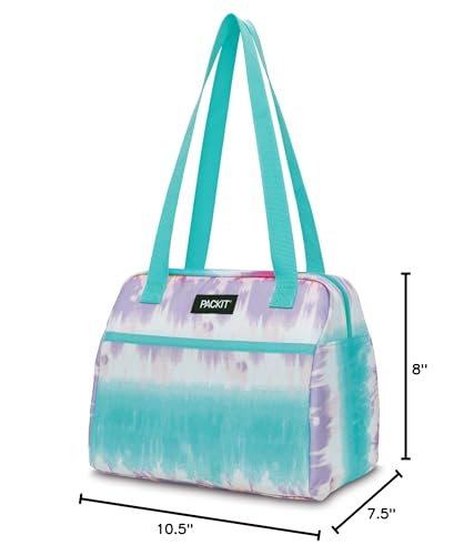 PackIt Freezable Hampton Lunch Bag, Tie Dye Sorbet - color: Tie Dye Sorbet