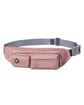 WATERFLY Small Fanny Pack for Women Men, Crossbody Travel Waist Bag Pink - color: Pink