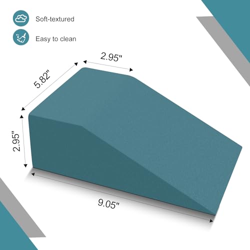 2 Pack Squat Wedge Blocks, Foot and Wrist Yoga Wedges - color: Dark Blue