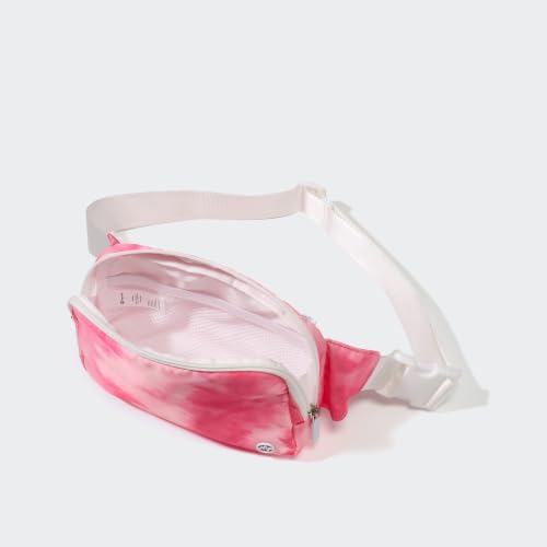 Pander Belt Bag Large 2L, Nylon Fanny Pack Purse for Women and Men with Adjustable Strap - color: Cloud Pink