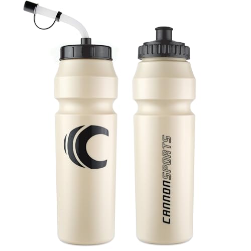 Cannon Sports 1 Liter Sports Water Bottle, 2 Lids, BPA-Free (Natural) - color: Natural