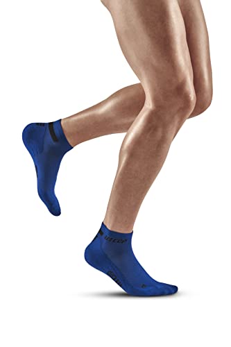 CEP Men's The Run Low Cut Socks 4.0 - Athletic Performance Socks - color: 4.0 - Blue, size: 3