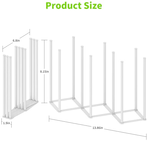 Collapsible Bottle Drying Rack, Foldable Baby Bottle Drying Rack, Portable Drainer Stand Holder for Water Bottles, Cup, Reusable Silicone Bag, Cutting Board (White) - color: White