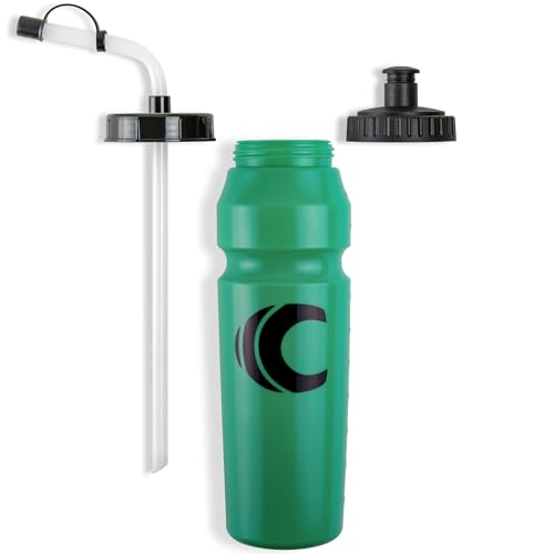 Cannon Sports 1 Liter Sports Water Bottle, 2 Lids, BPA-Free (Green) - color: Green