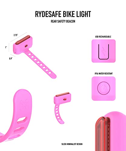 RydeSafe Bike Light - color: Pink
