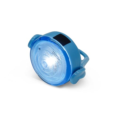 Rechargeable Adventure Light | Water Resistant Bright LED Clip-On Flashing Light for Dog Walking, Running and All Outdoor Activities (White) - color: White