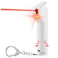 3-in-1 Pepper Spray Personal Safety Alarm, 12ft Anti Wind Blow Gel, UV Marking Dye, 140dB Siren 3 Strobe Lights, USB-C Rechargeable 2 Year Standby 90 Min Runtime, Replaceable Cartridge Legal Business - color: White