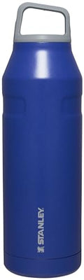 Stanley IceFlow Cap and Carry Water Bottle | Wide Mouth Twist Lid | Lightweight & Leakproof for Travel & Sports | Insulated Stainless Steel | BPA-Free - color: Lapis Glimmer, style: 50 Oz