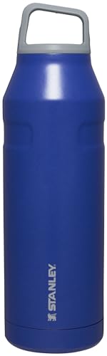 Stanley IceFlow Cap and Carry Water Bottle | Wide Mouth Twist Lid | Lightweight & Leakproof for Travel & Sports | Insulated Stainless Steel | BPA-Free - color: Lapis Glimmer, style: 50 Oz