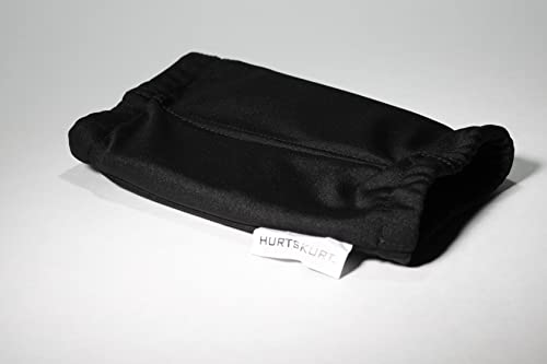 HurtSkurt® Premium Ice Therapy Sleeve – Flat Black Small – Stretch-Fit Wearable Cold Compression Wrap for Knee, Leg, Elbow & Ankle Recovery, Durable, Machine Washable, Stays Cold Longer - color: Flat Black, size: Small