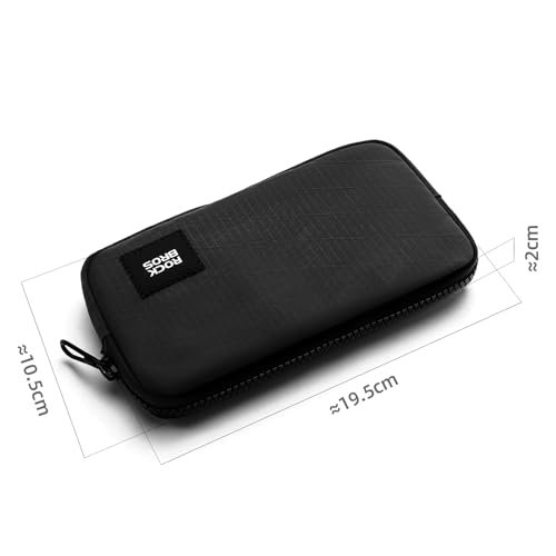 ROCKBROS Cycling Wallet, Compact Bike Phone Bag for Cards, Keys and Tools - color: black