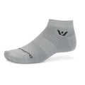 Swiftwick ASPIRE ONE Running & Cycling Socks, Breathable, Compression Fit - color: Pewter-circuit, size: Small