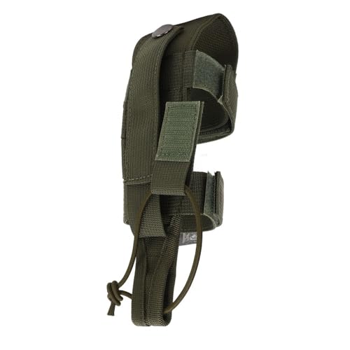 Nylon Water Bottle Holder with Adjustable Strap – Secure Anti-Falling Pouch for Hiking, Camping, Backpack Attachment, No Hands Outdoor Bottle Carrier - color: Green