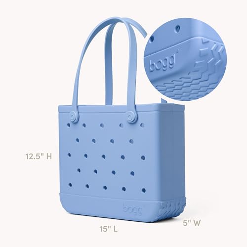BOGG BAG Medium Tote – 15” x 12.5” x 5” – Essential Bags for Beach, Pool, Boat, Sports, Tailgating, Cruise, Travel - color: Carolina on My Mind
