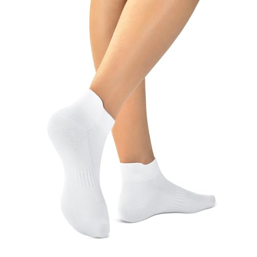 Walifrey Ankle Socks for Women, 6 Pairs Low Cut Athletic Socks - color: Black, size: 6-8