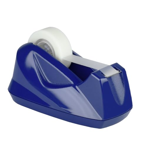 Acrimet Desktop Tape Dispenser, Premium, Non-Skid Base, Plastic, Deep Blue