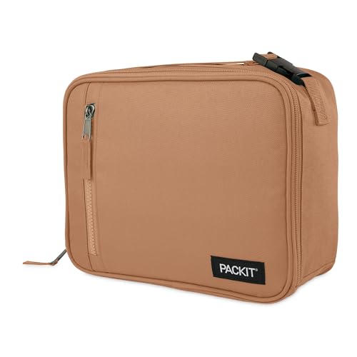 PackIt Freezable Classic Lunch Box, Almond - color: Almond