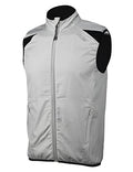 bpbtti Men's Cycling Running Vest Sleeveless Windbreakers With Two side Pockets(2.0) - Windproof, Breathable and Reflective - color: Grey, size: Large