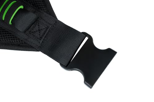 COW&COW Gait Belt with Foam Handles for Therapy Transfer Walking Homecare Nurse Physical Therapy (Black, Extra Large) - size: X-Large