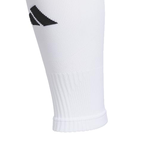 adidas Team Speed Over-the-Calf Soccer Socks or Calf Sleeves 1 Pair - color: White/Black/5/Calf Sleeve, size: Large, style: Calf Sleeve
