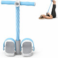 Smart Foot Pedal Puller with Digital Counter, 6 Resistance Bands for Full Body Workout, Yoga, and Home Fitness(Blue)